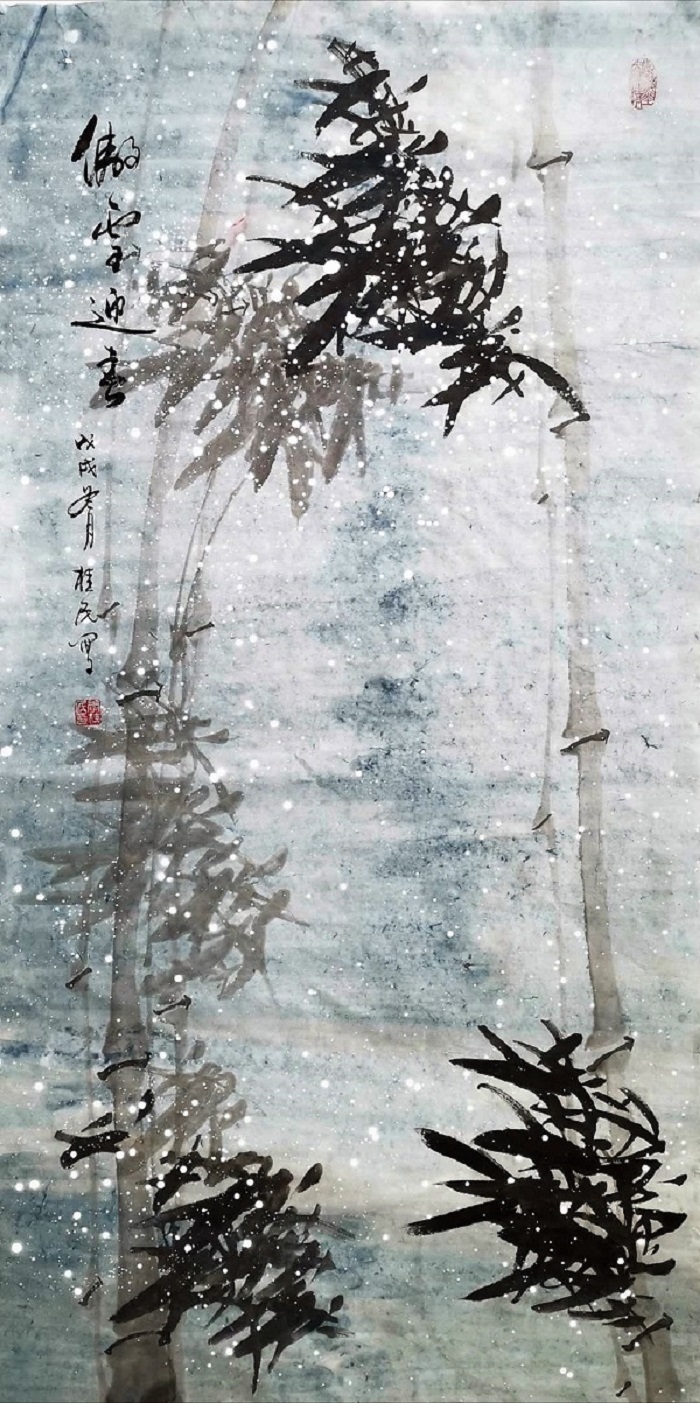 李桂民,师从国画大师吴蓬,刘存惠,孙玉德等,擅长花鸟,牡丹,竹子
